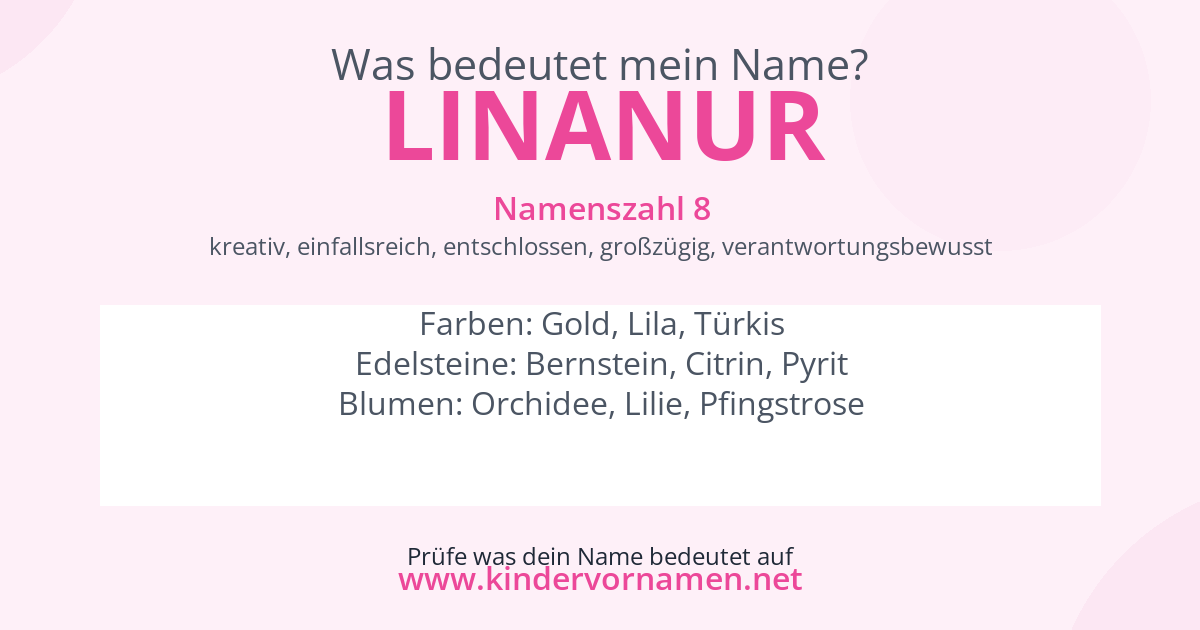 Was bedeutet der Name Linanur?