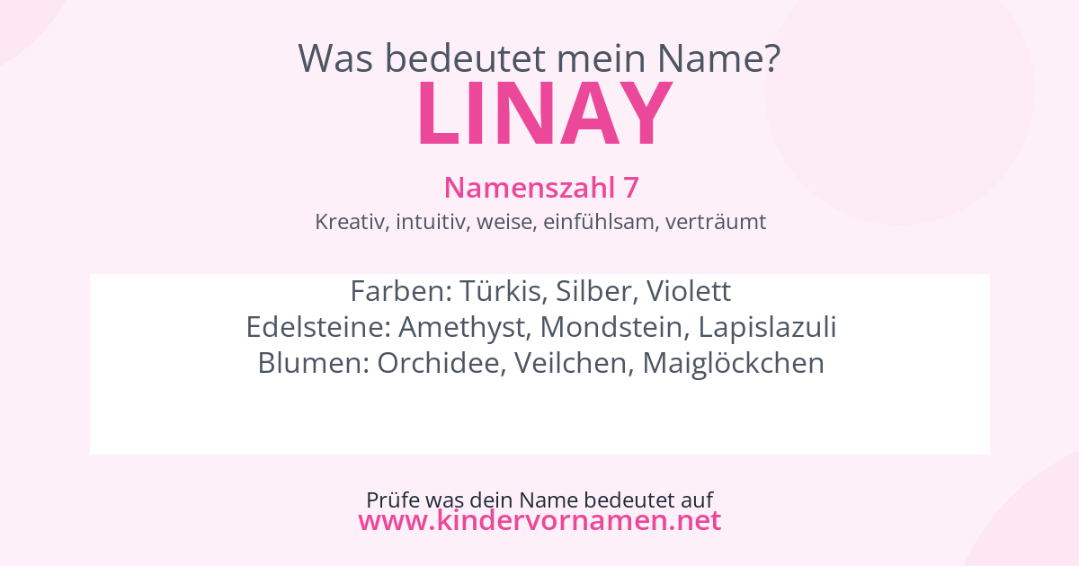 Was bedeutet der Name Linay?