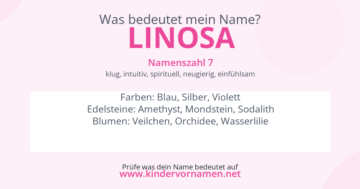 Was bedeutet der Name Linosa?