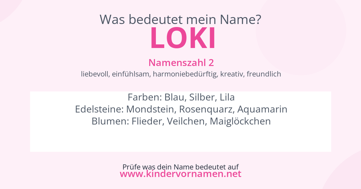 Was bedeutet der Name Loki?