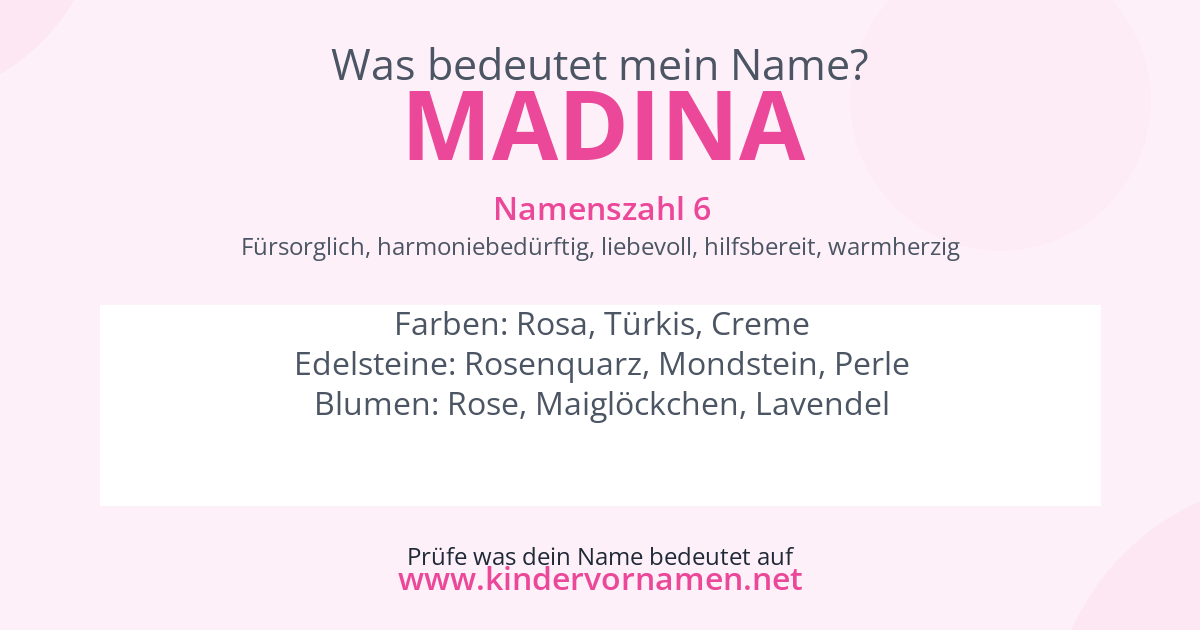 Was bedeutet der Name Madina?