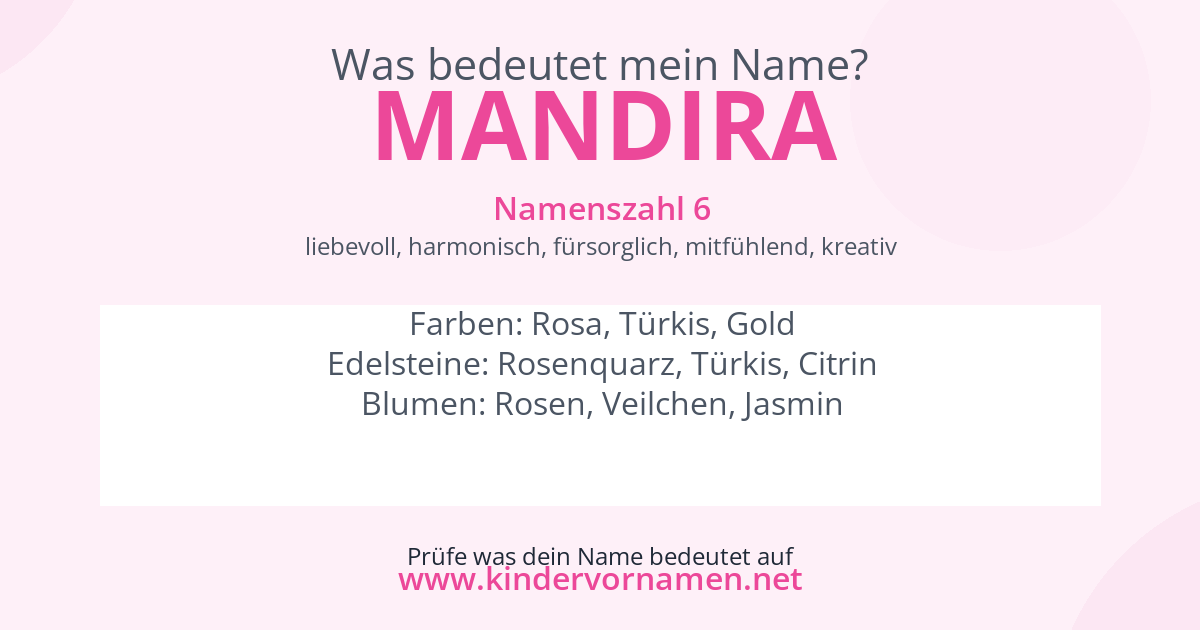 Was bedeutet der Name Mandira?