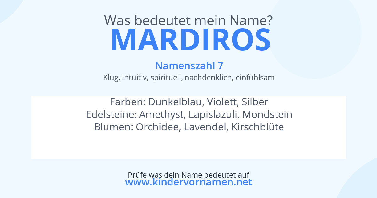 Was bedeutet der Name Mardiros?