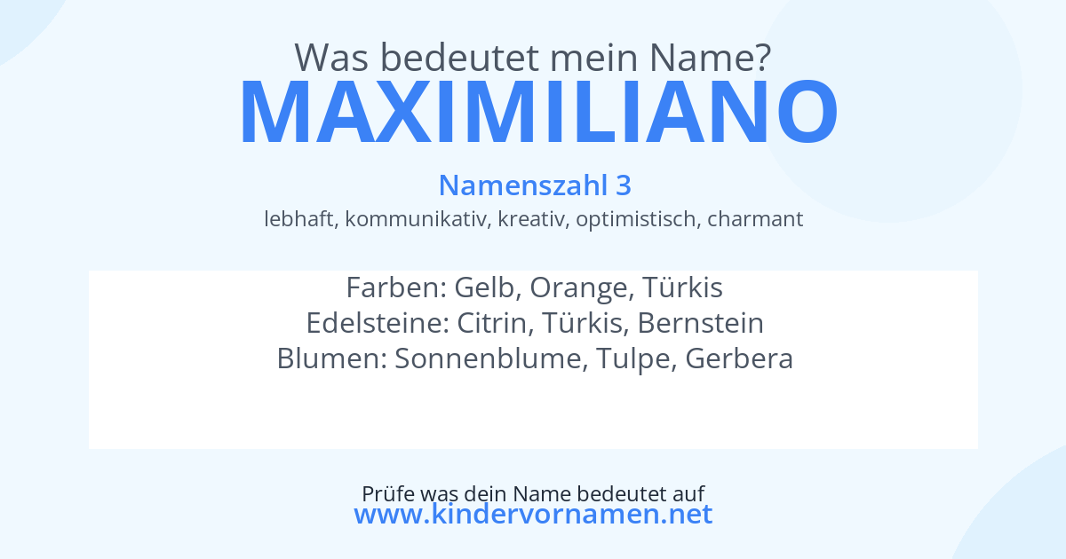 Was bedeutet der Name Maximiliano?