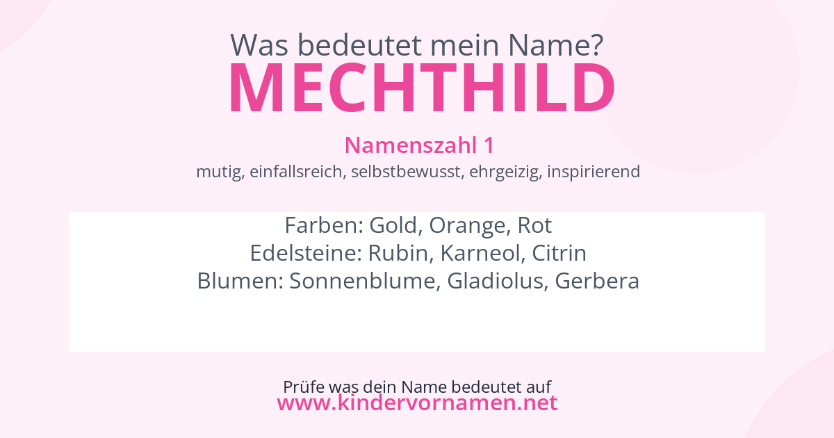 Was bedeutet der Name Mechthild?