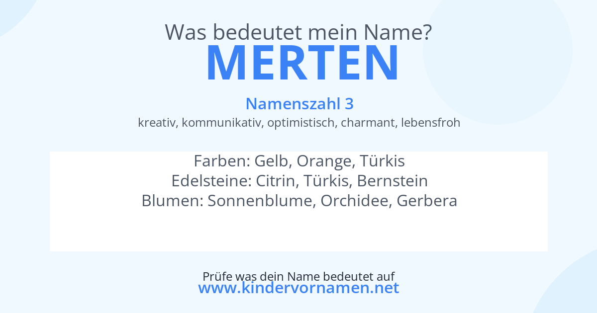 Was bedeutet der Name Merten?