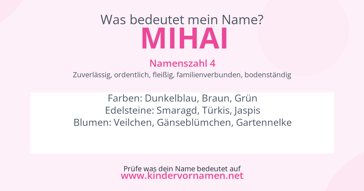 Was bedeutet der Name Mihai?