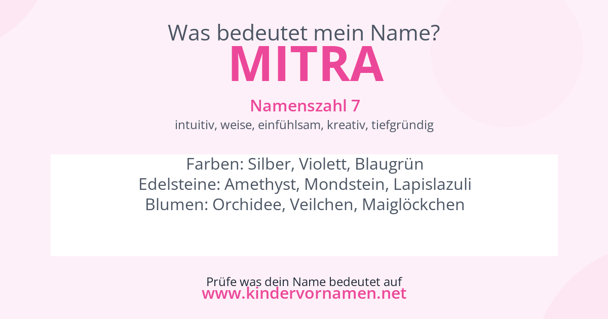 Was bedeutet der Name Mitra?