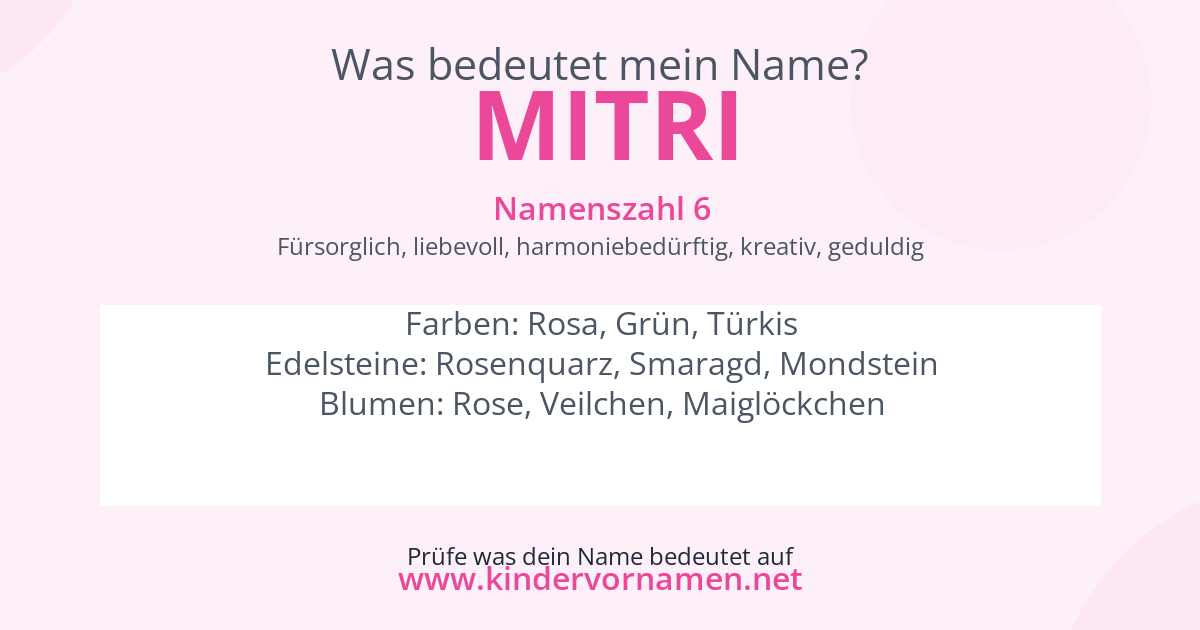 Was bedeutet der Name Mitri?