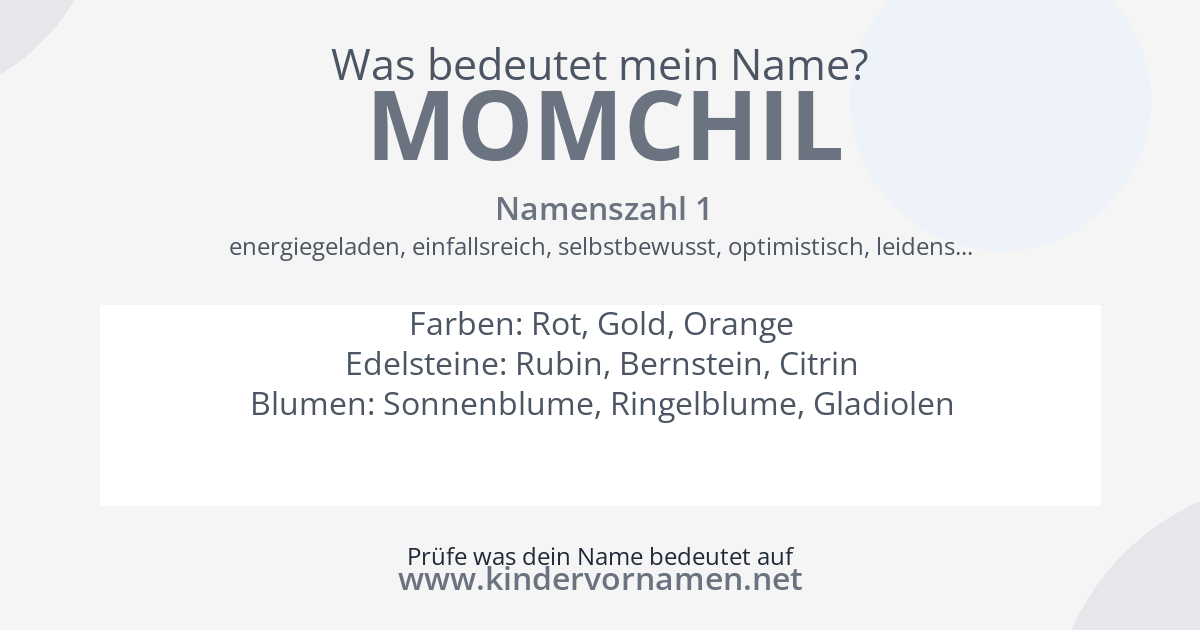 Was bedeutet der Name Momchil?