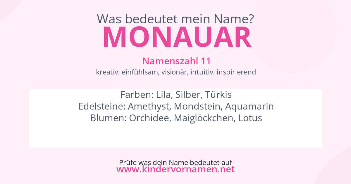 Was bedeutet der Name Monauar?
