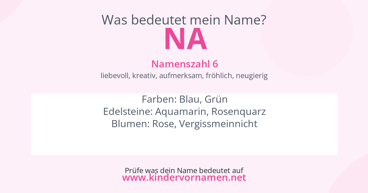 Was bedeutet der Name Na?