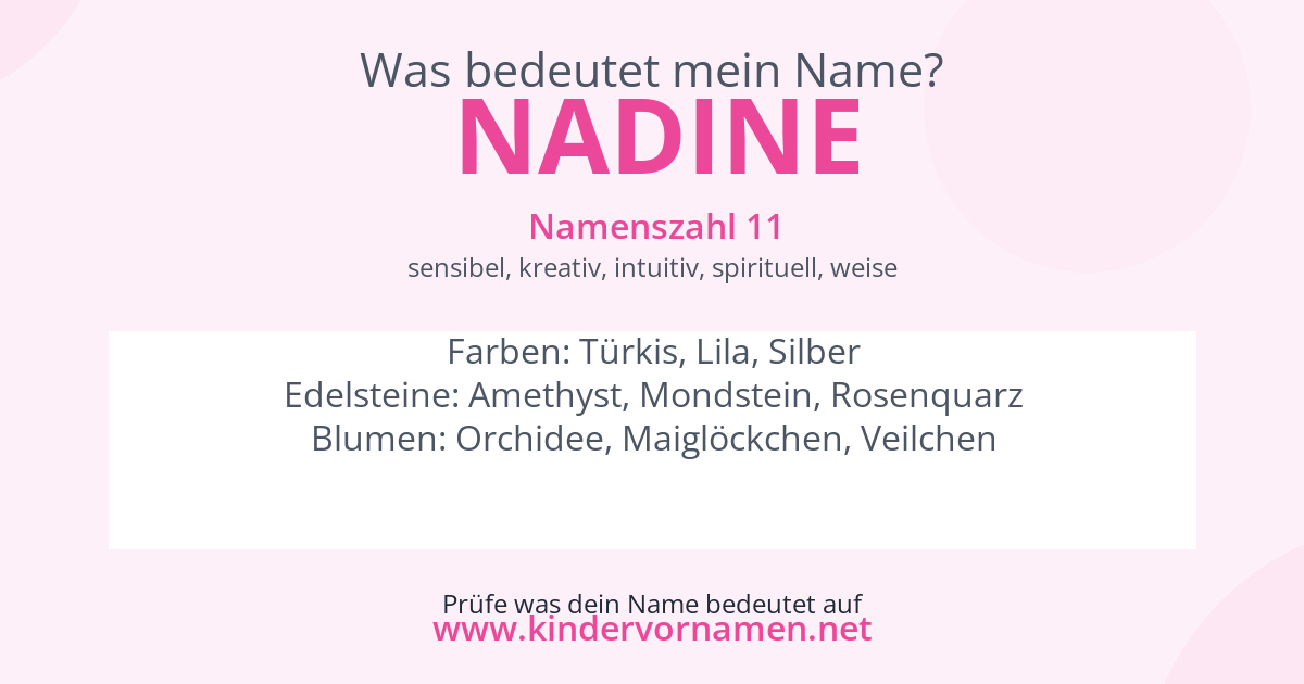 Was bedeutet der Name Nadine?