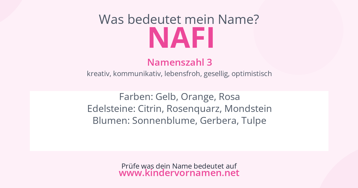 Was bedeutet der Name Nafi?