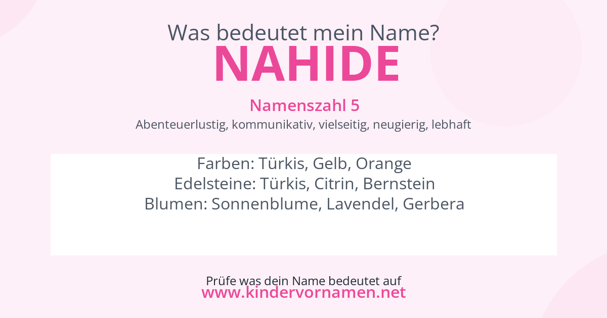 Was bedeutet der Name Nahide?