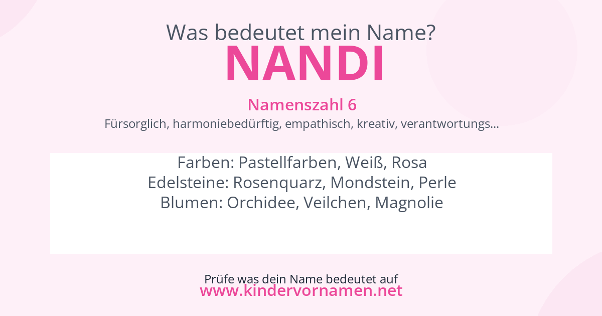 Was bedeutet der Name Nandi?