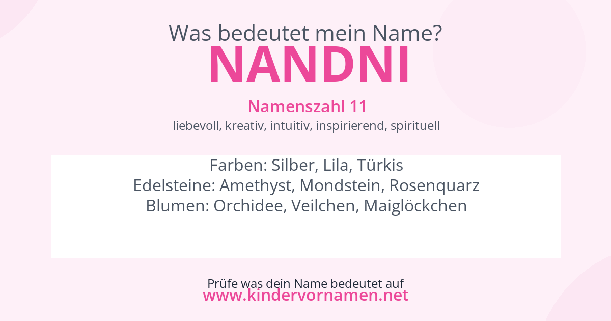Was bedeutet der Name Nandni?