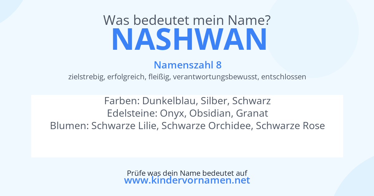 Was bedeutet der Name Nashwan?