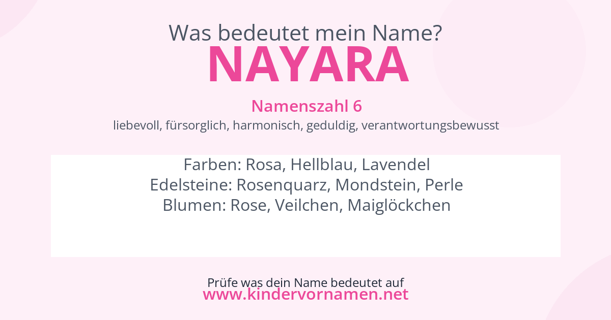 Was bedeutet der Name Nayara?
