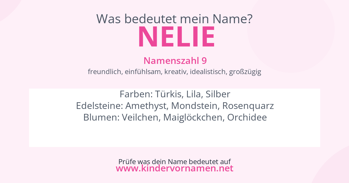 Was bedeutet der Name Nelie?