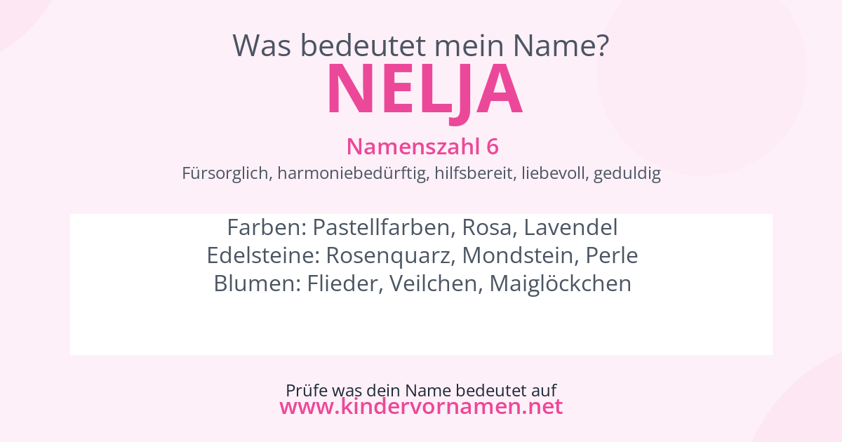 Was bedeutet der Name Nelja?