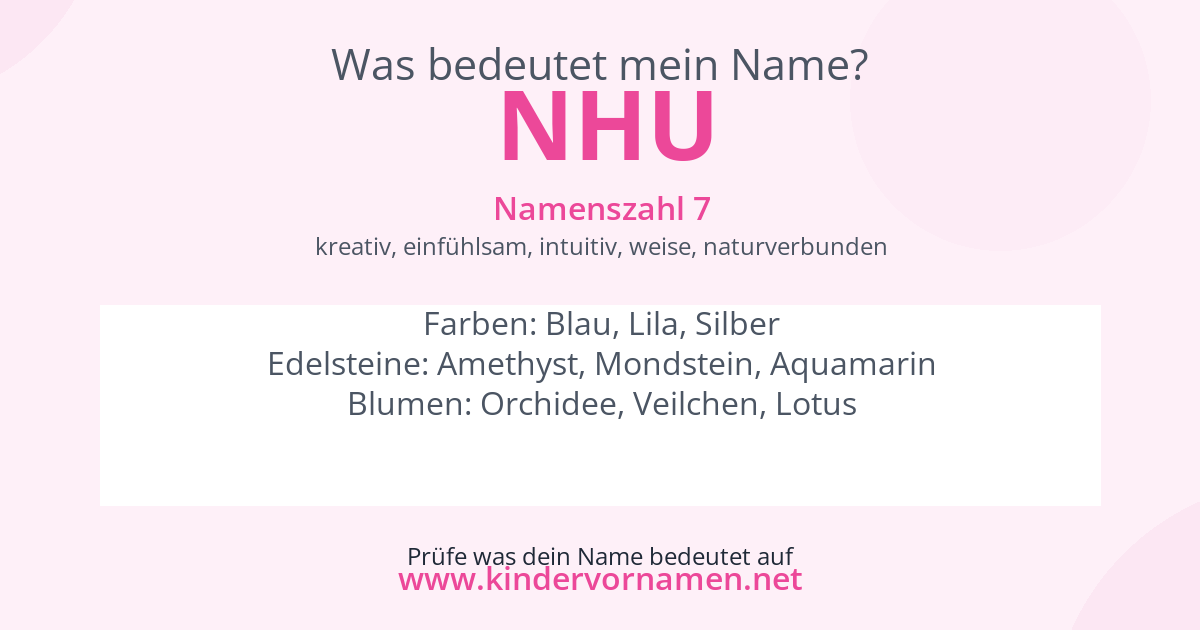 Was bedeutet der Name Nhu?