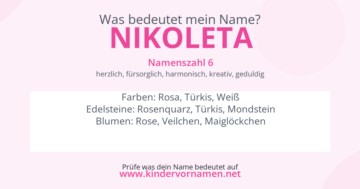 Was bedeutet der Name Nikoleta?