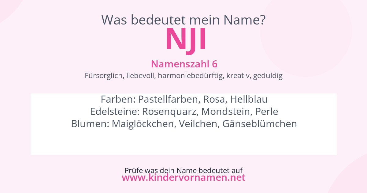 Was bedeutet der Name Nji?