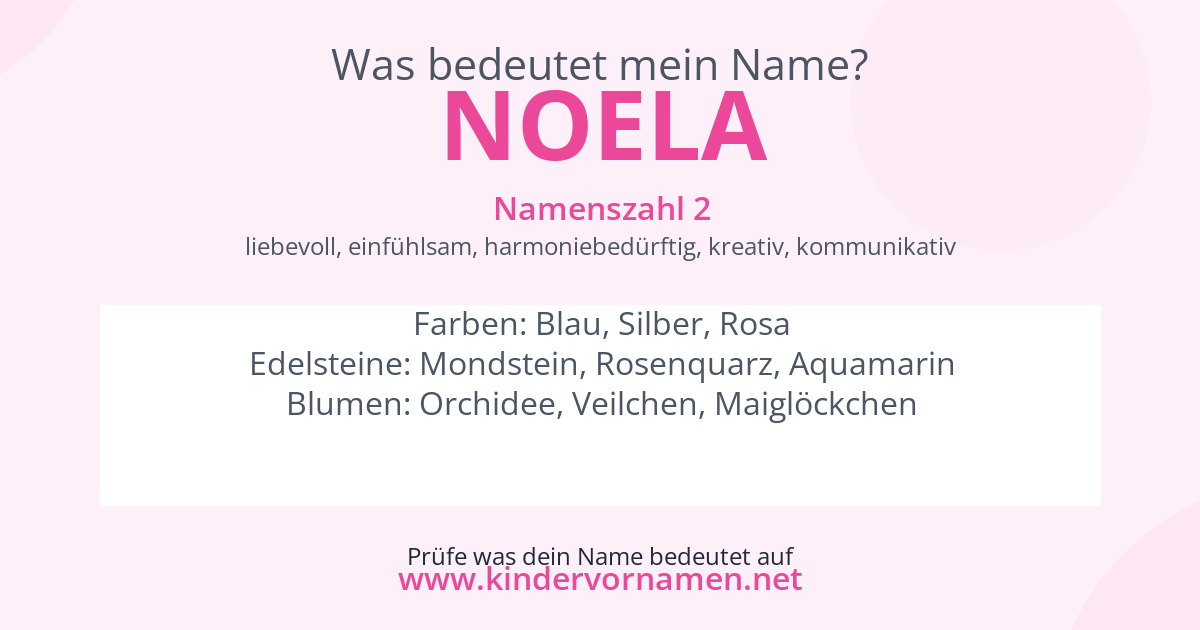 Was bedeutet der Name Noela?