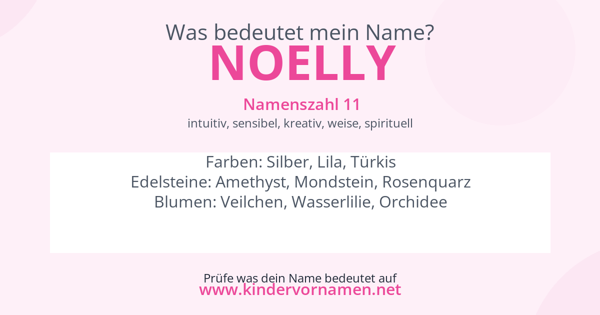 Was bedeutet der Name Noelly?