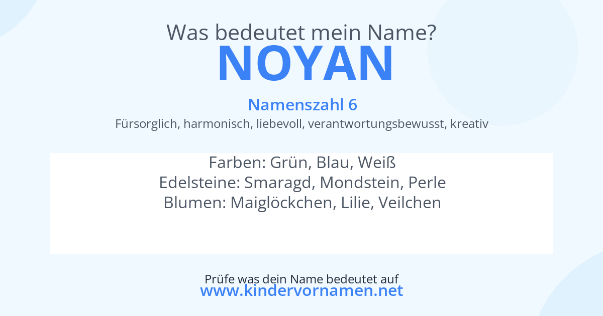 Was bedeutet der Name Noyan?