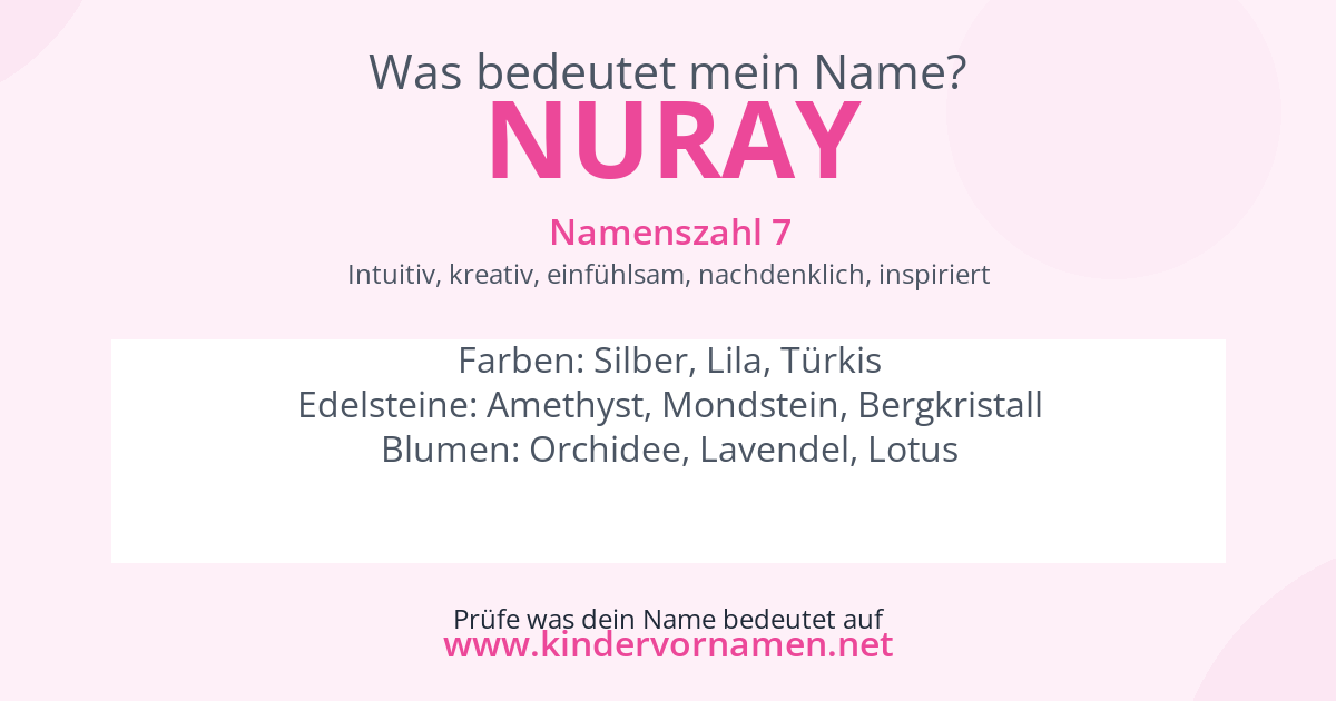Was bedeutet der Name Nuray?