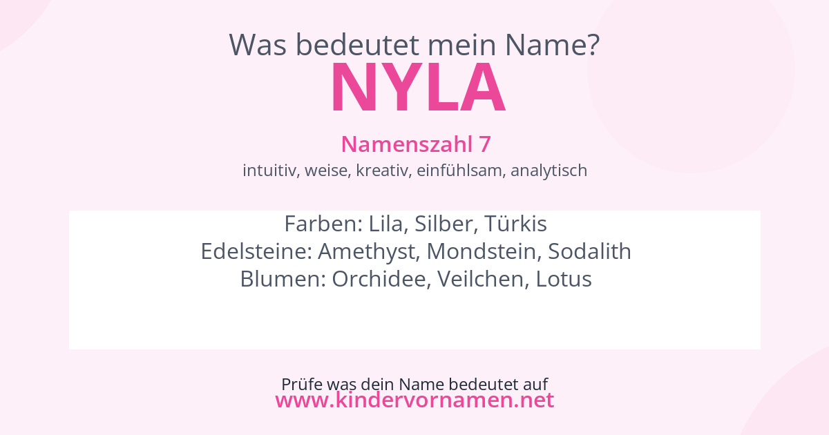 Was bedeutet der Name Nyla?