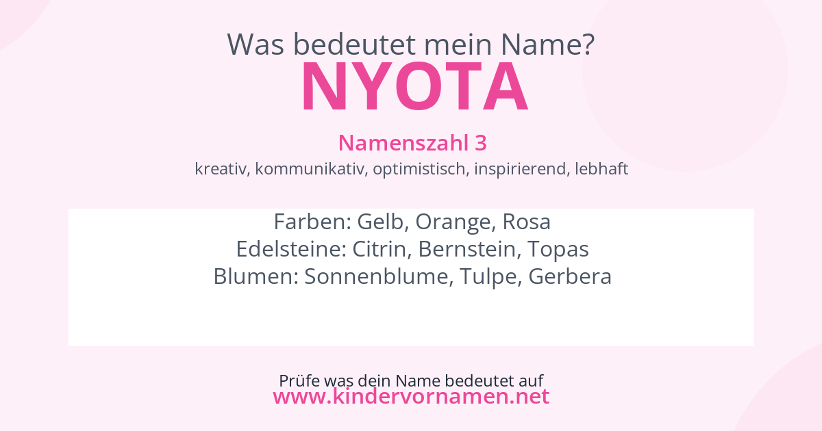 Was bedeutet der Name Nyota?