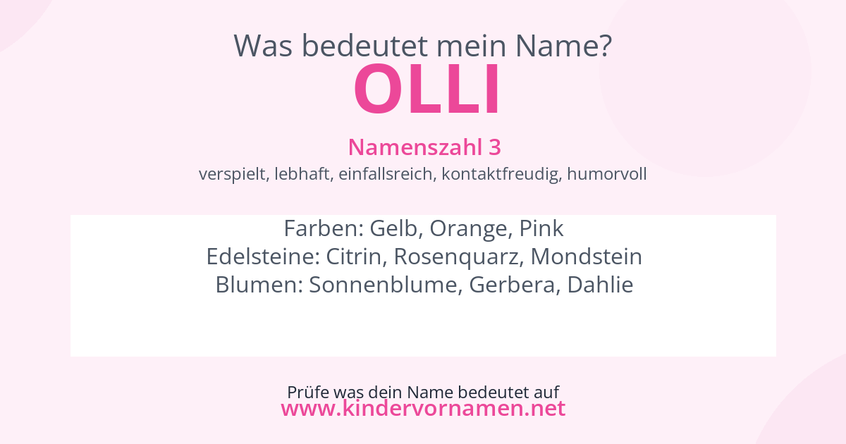 Was bedeutet der Name Olli?