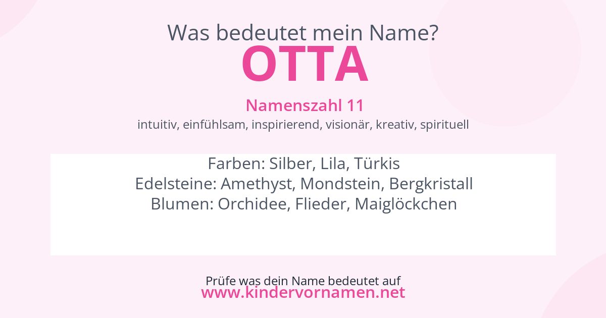 Was bedeutet der Name Otta?