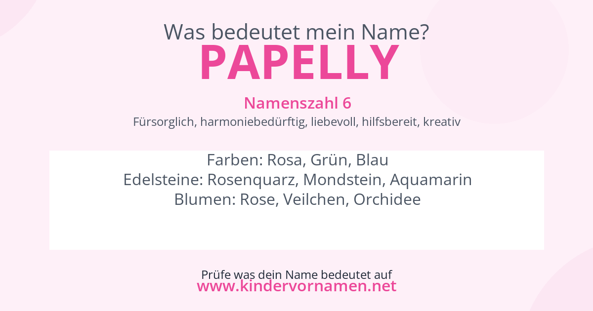 Was bedeutet der Name Papelly?