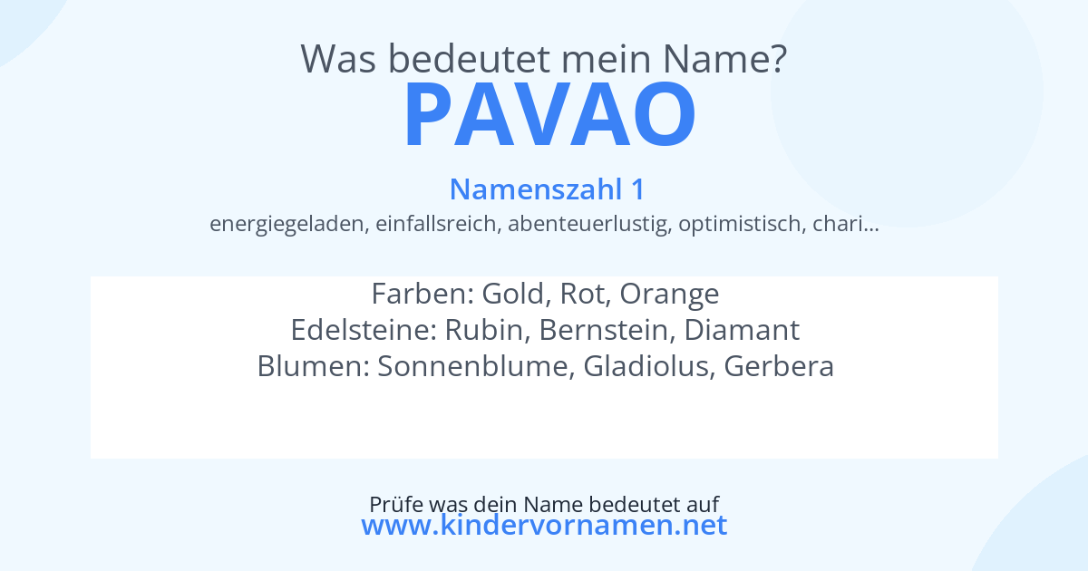 Was bedeutet der Name Pavao?