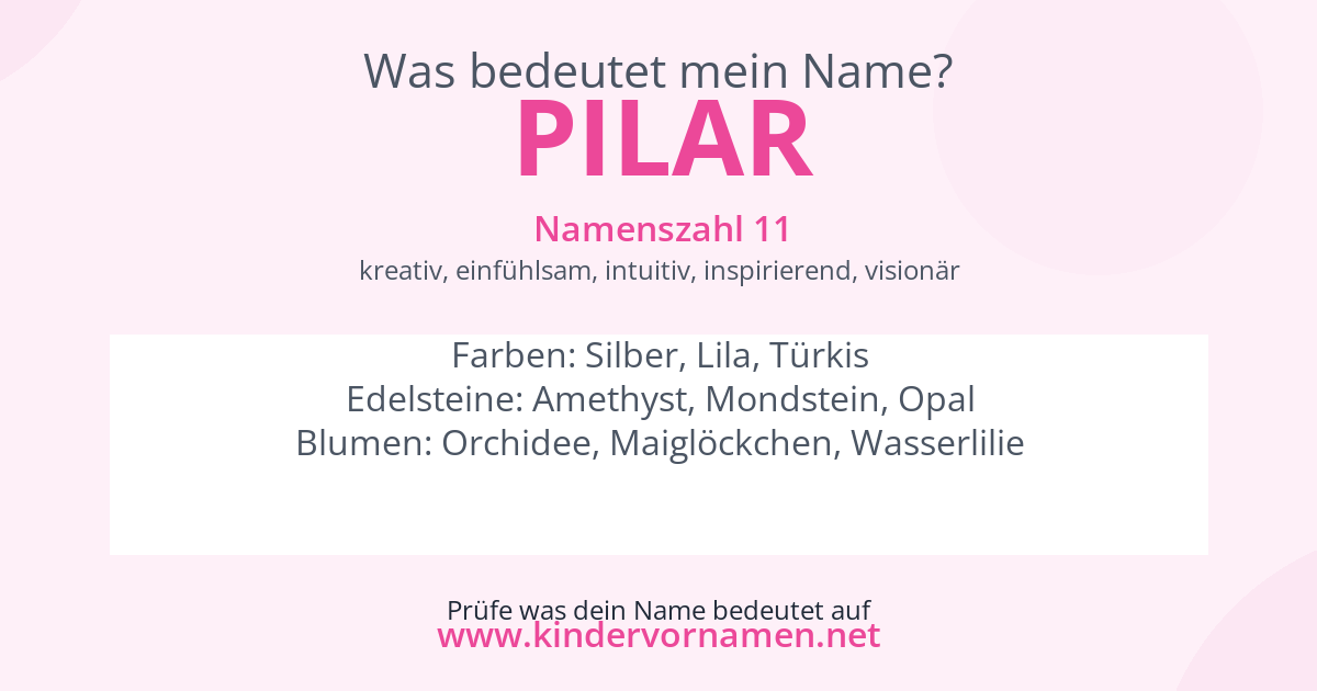 Was bedeutet der Name Pilar?