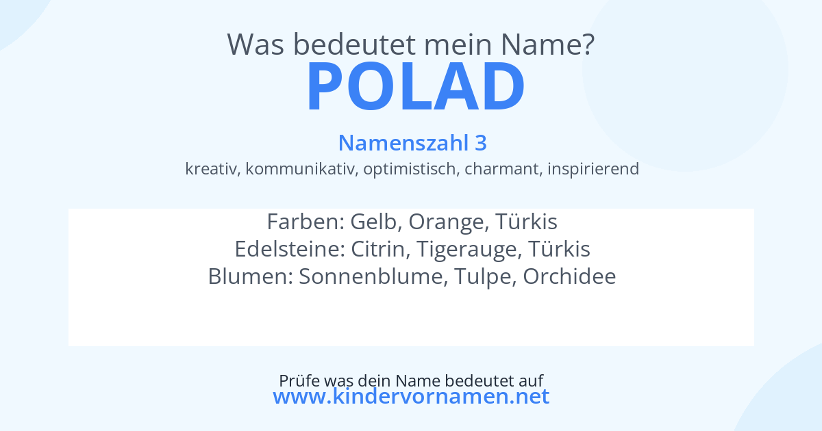 Was bedeutet der Name Polad?