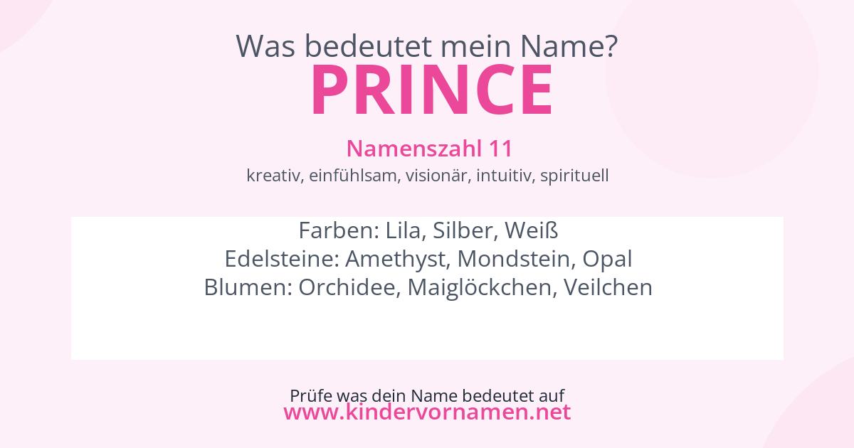Was bedeutet der Name Prince?