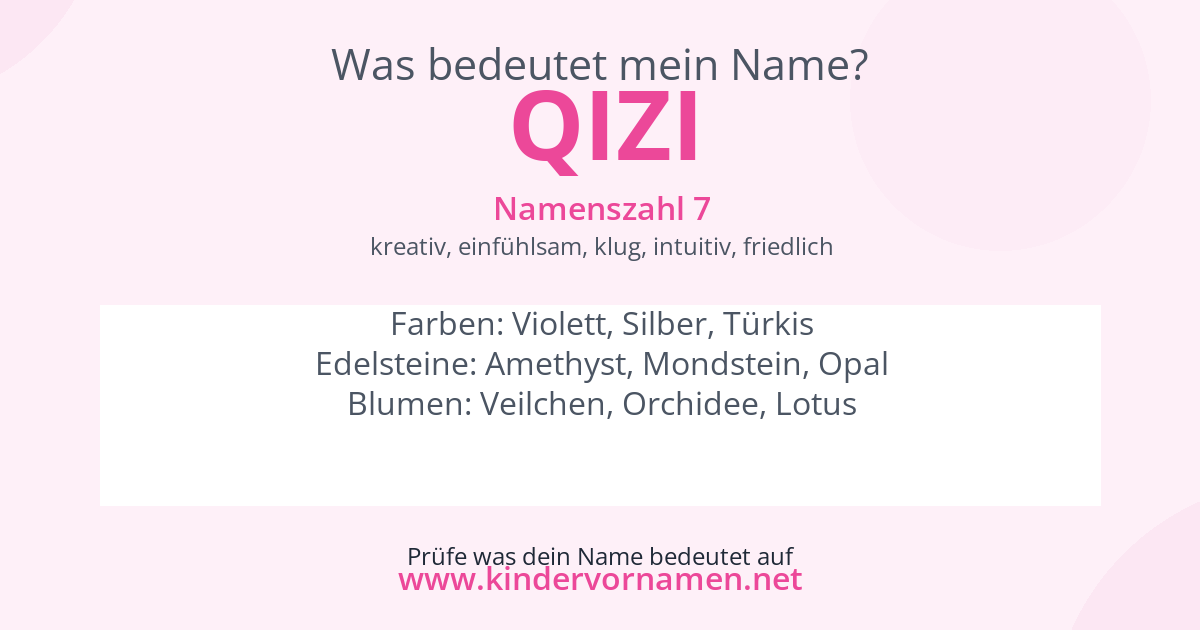Was bedeutet der Name qizi?