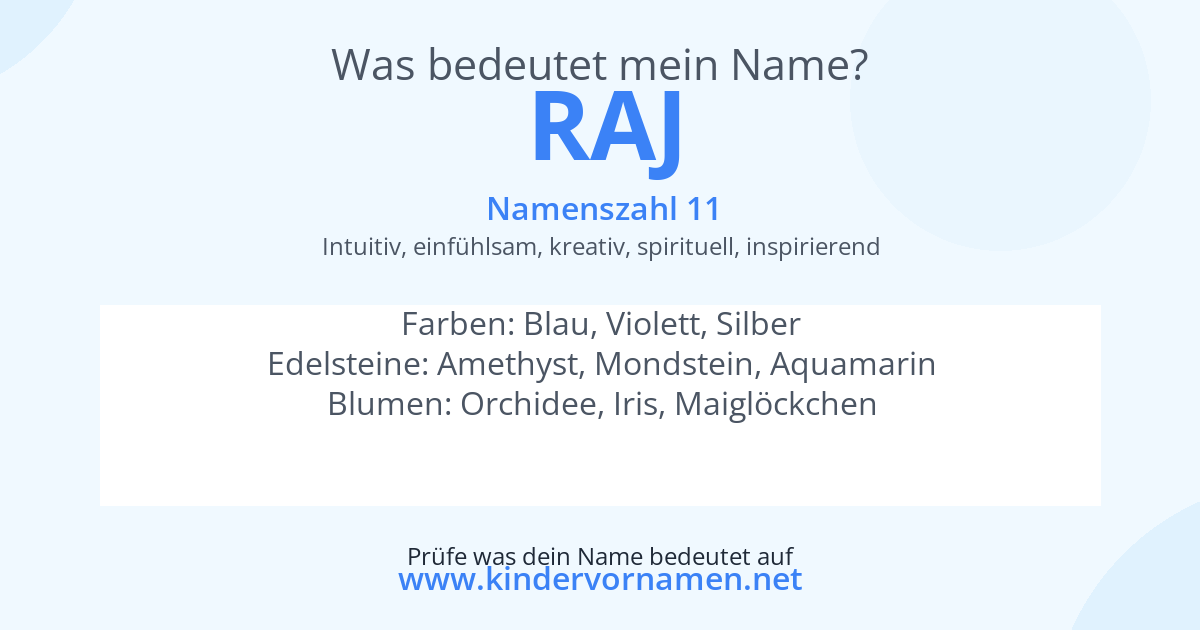Was bedeutet der Name Raj?