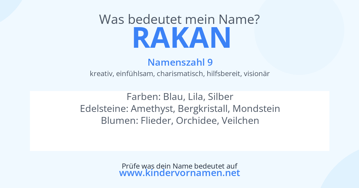Was bedeutet der Name Rakan?