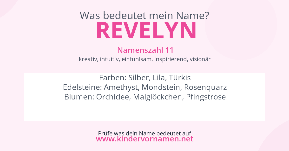Was bedeutet der Name Revelyn?