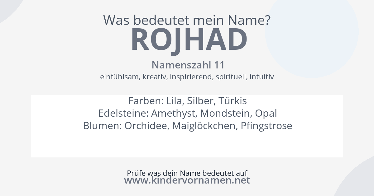 Was bedeutet der Name Rojhad?