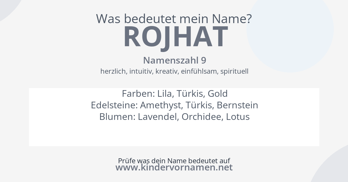 Was bedeutet der Name Rojhat?
