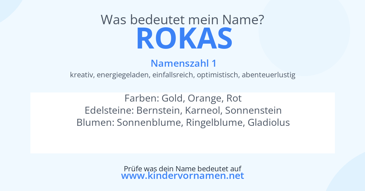 Was bedeutet der Name Rokas?