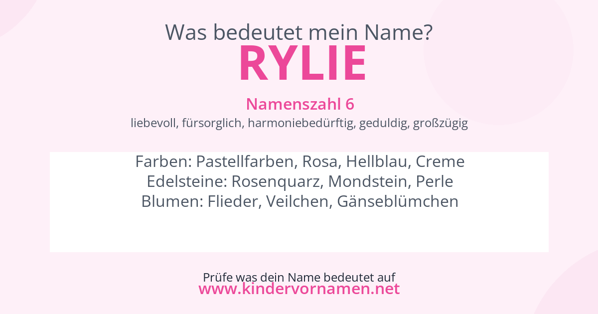 Was bedeutet der Name Rylie?