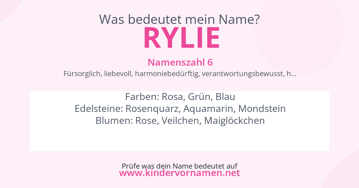 Was bedeutet der Name Rylie?